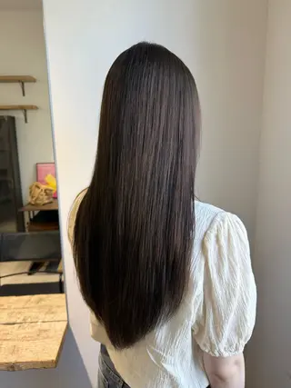 ロング カラー 森岡 涼汰のヘアスタイル