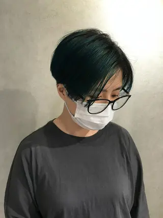 ショート カラー 髪質改善＊韓国ヘア＊ レイヤー＊IBUKIのヘアスタイル