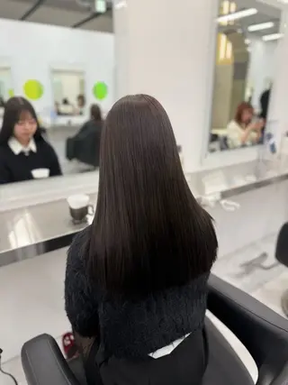 ロング カラー 中韓レイヤー/ ブラウン🤎はやとのヘアスタイル