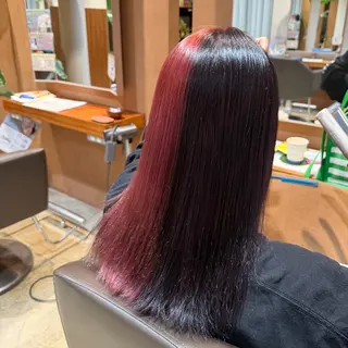 カラー 中山 紗希のヘアスタイル