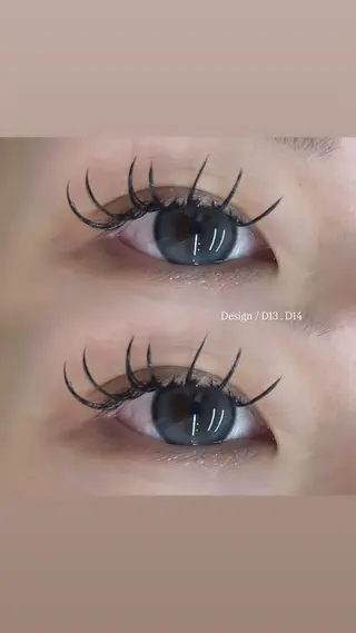 マツエク・マツパ noan/ Miu🩶のマツエク・マツパデザイン