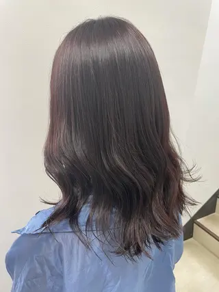 セミロング *モデル募集🤍横浜 透明感カラー🫧のヘアスタイル