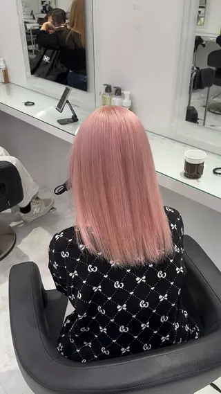 ロング カラー ヘアアレンジ ウルフカット×ハイ トーン職人🤍ゆうひのヘアスタイル