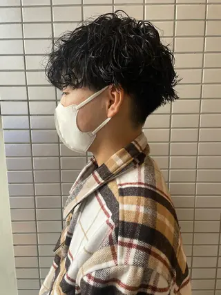 パーマ メンズ 大阪美容師 井上智博のヘアスタイル