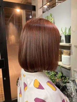 ミディアム カラー 三上 琳のヘアスタイル