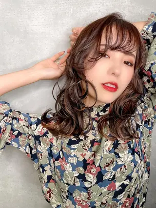 ロング カラー 栗本 博史のヘアスタイル