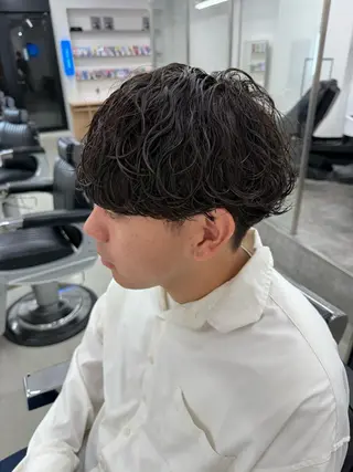 ショート パーマ メンズ 亀井隆汰/メンズ専門 パーマ特化美容師のヘアスタイル