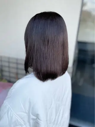 ミディアム カラー 沢田 瞳のヘアスタイル