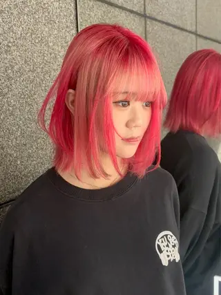 ミディアム カラー 🥇メンズパーマ /縮毛矯正/木村神心のヘアスタイル