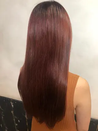 ロング カラー パーマ ヘアアレンジ 綺麗な髪質にしたい方 限定🌈清水 祥のヘアスタイル