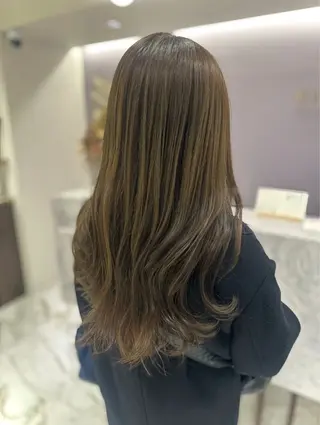 ロング カラー 韓国レイヤー✨ yasuko銀座のヘアスタイル