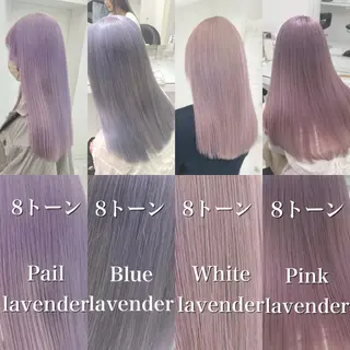 ロング カラー ヘアアレンジ ハイトーン艶カラー 🤍ゆうひのヘアスタイル