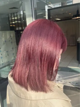 ミディアム カラー 🍒暖色カラー /やぎふうか🍒のヘアスタイル