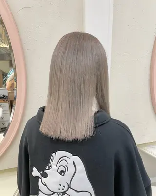ミディアム カラー 🔗透明感カラー🔗 エクステ✂️はるちかのヘアスタイル