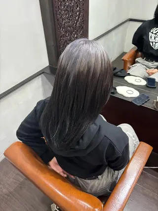 セミロング カラー 本間友也/透明感 /ハイトーンのヘアスタイル