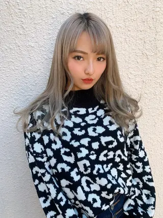ロング カラー 汐見 悠佑のヘアスタイル