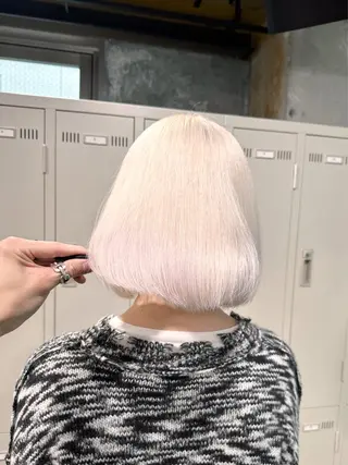 ミディアム カラー エフェクトブリーチ 🌟前澤啓太朗のヘアスタイル