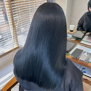 ロング カラー ヘアアレンジ 吉水 彩乃 /ボブ/艶感カラーのヘアスタイル