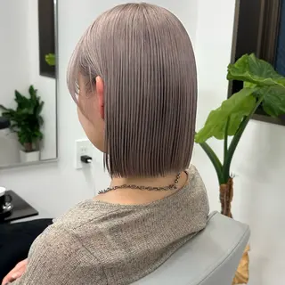 ミディアム カラー REAL 心斎橋所属・ブリーチ/ベージュ /natsumiのヘアスタイル