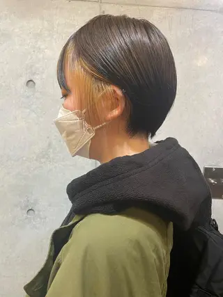 ショート カラー ショートボブ髪質改善 縮毛矯正のプロ山道潤のヘアスタイル