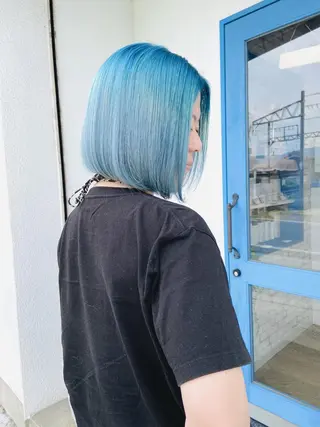 ミディアム カラー パーマ ヘアアレンジ メンズ キッズ corazon ブリーチのヘアスタイル