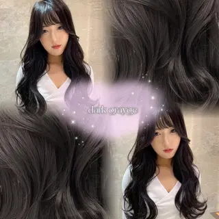 カラー MOKA🫧透明感カ ラー/垢抜けカットのヘアスタイル