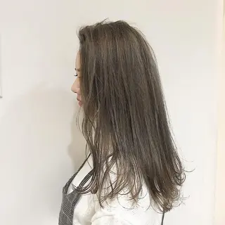 ミディアム カラー カラーモデル募集中 美容室ハピスのヘアスタイル