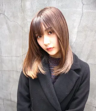 セミロング カラー 髪質改善/縮毛矯正 /DAIKIのヘアスタイル