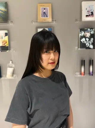 ロング カラー 艶カラー/ハイトーン /アレンジ/meiのヘアスタイル