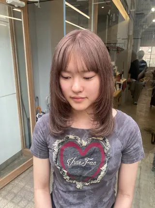 ミディアム カラー 🐾Libero🐾 柏　KONOMIのヘアスタイル