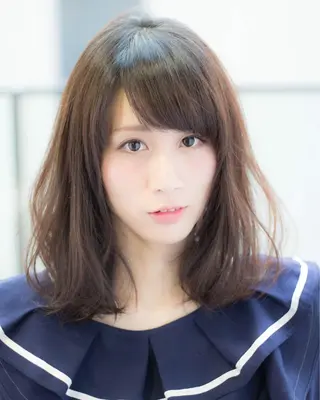 ミディアム カラー パーマ 今井 三智也のヘアスタイル