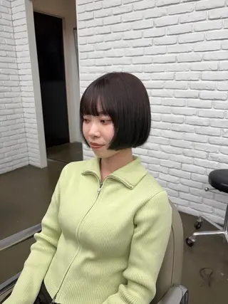 ショート DIFINOaoyama所属・🎧ayaka/ボブ /透明感カラー🩵のヘアスタイル