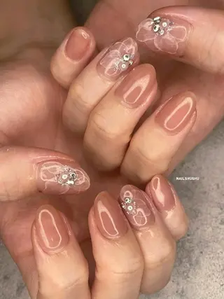 ネイル 3dパーツ/流行り 👧shushu❤️のネイルデザイン