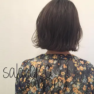 ミディアム カラー 池田 真由美のヘアスタイル