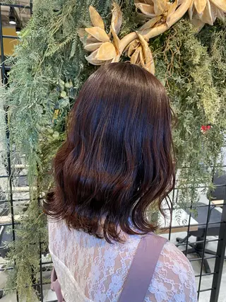 ミディアム カラー ワンカールで盛れる レイヤー🎀Macoのヘアスタイル