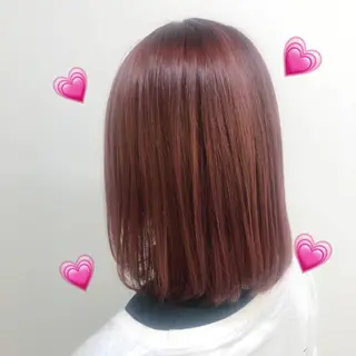 ミディアム カラー ♡透け感カラー 大賀哲平♡のヘアスタイル