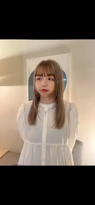 ロング カラー ヘアアレンジ yoshihama sumireのヘアスタイル