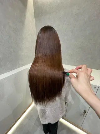 ロング カラー 韓国レイヤー／髪質 改善カラー/れんのヘアスタイル