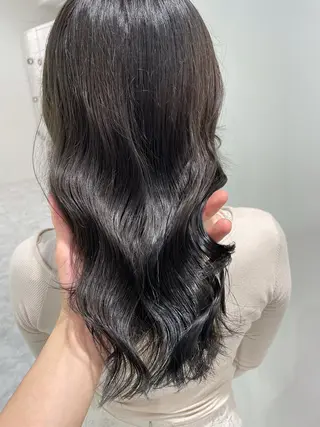 ロング カラー ヘアアレンジ スパイキー/フェザー /波巻き/かいとのヘアスタイル