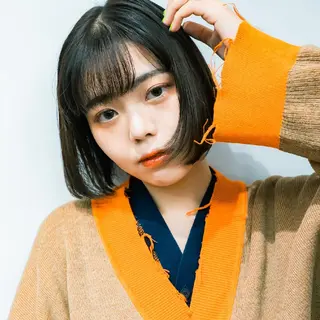 ショート 天王寺韓国ヘア 小山歓実のヘアスタイル