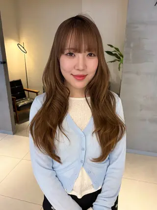 ロング 髪質改善・水素カラー ARIA（ému）のヘアスタイル