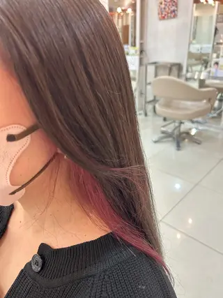 ロング カラー RayField かおるのヘアスタイル