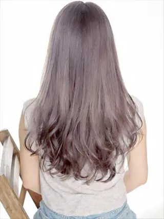 セミロング カラー バレイヤージュ& 高発色カラー/市川のヘアスタイル