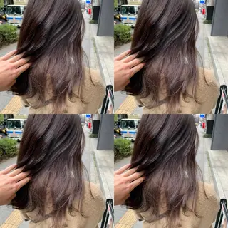 セミロング ✨縮毛矯正✖︎顔周り レイヤー✨ナカムラのヘアスタイル