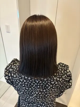 ミディアム カラー ヘアアレンジ 植林 奨のヘアスタイル