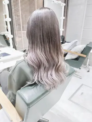 ロング ヘアアレンジ カラー Days 透明感カラーのヘアスタイル