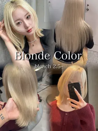 セミロング カラー Aster 店長 れおん✂️のヘアスタイル