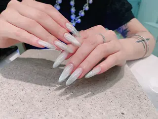ネイル チップ長さ出し 専門店のネイルデザイン