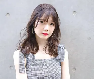 ミディアム カラー ヘアアレンジ トレンドヘア🩶 艶髪🩶yoshiのヘアスタイル