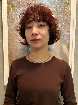 ショート 🧚🏼ボブパーマ 歩美のヘアスタイル